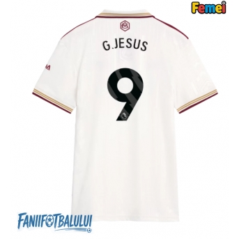 Arsenal Gabriel Jesus #9 Tricou Fotbal Replică 2025-26 Femei Treilea
